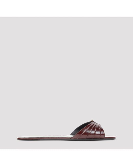 Saint Laurent Brown Babylone Sandals