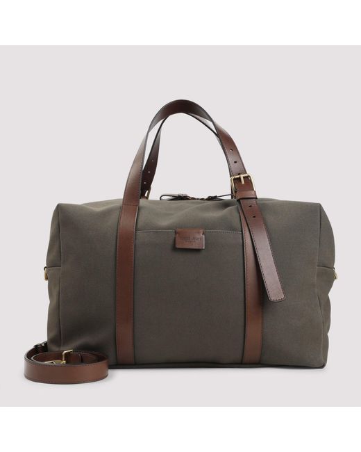Giorgio Armani Brown Holdall Bag for men