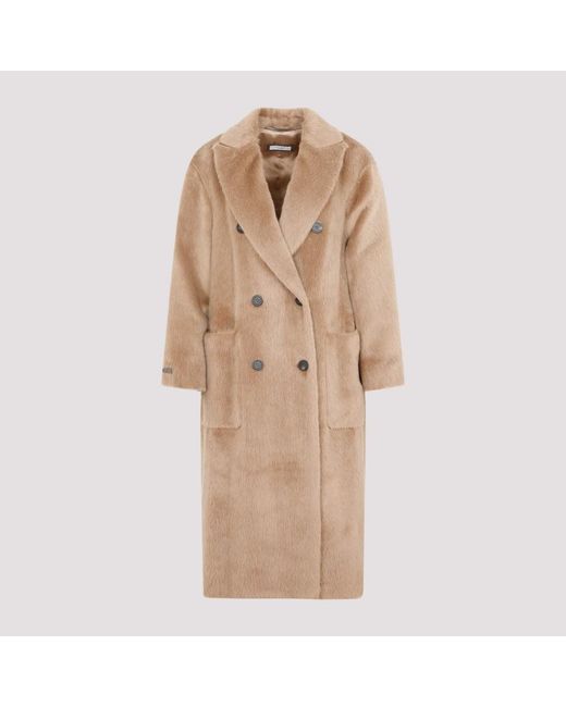 Peserico Natural Double Breasted Coat