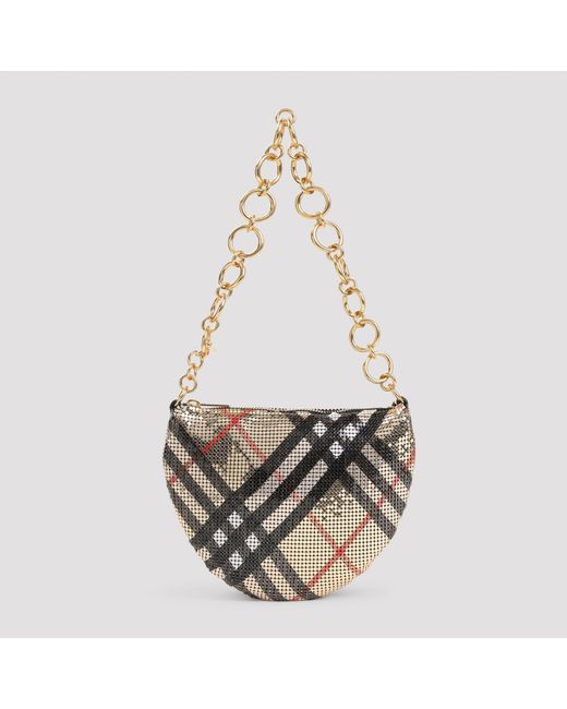 Burberry Metallic Chainmail Mini Pouch Shoulder Bag
