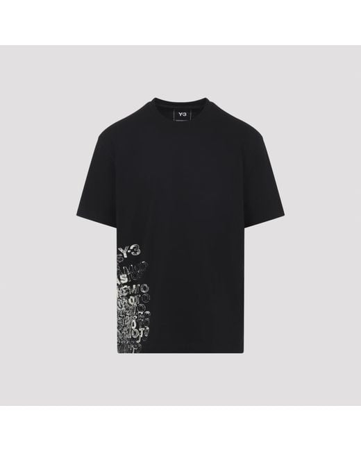 Y-3 Black Tshirt for men