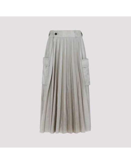 Sacai Gray Skirt