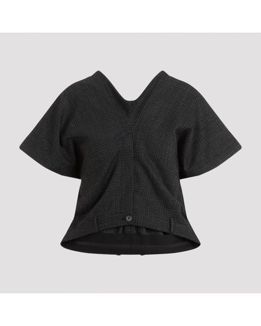 Balenciaga Black Tailored Pants Top