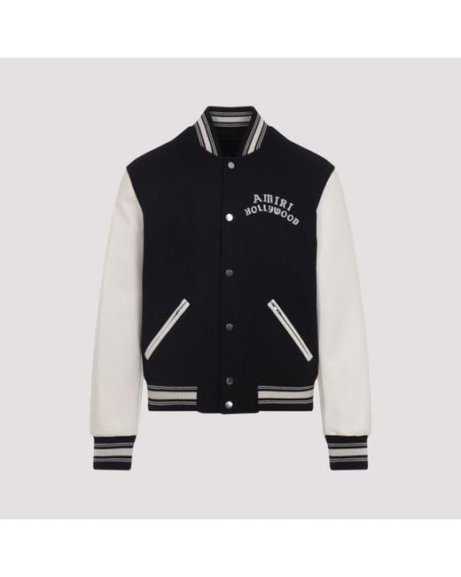 Amiri Black Bomber Jacket for men