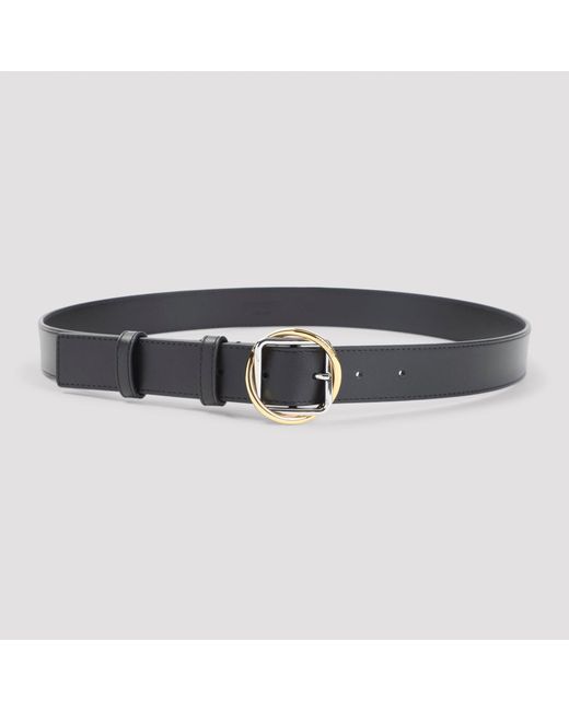 Jacquemus Black Mini Leather Belt With Elegant Design