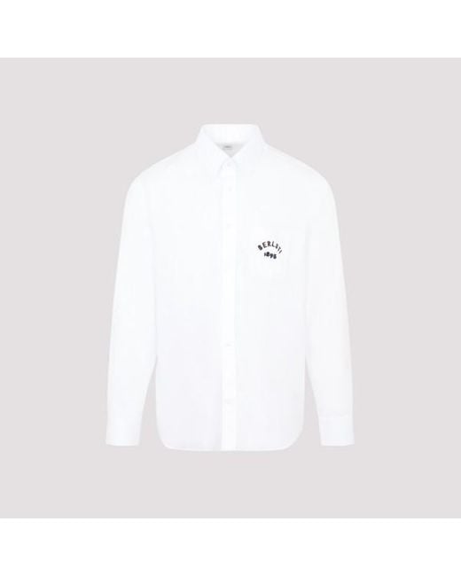 Berluti White Cotton Shirt for men