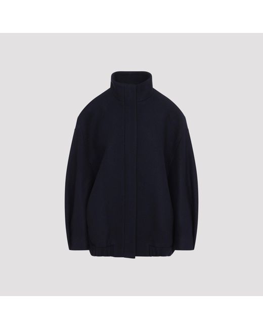 Dries Van Noten Blue Wool-Blend Vole Jacket