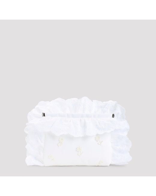 Simone Rocha White Pillowcase Clutch
