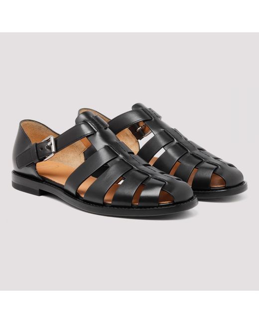 Church's Leather Black Fisherman Sandals for Men - Save 11% - Lyst