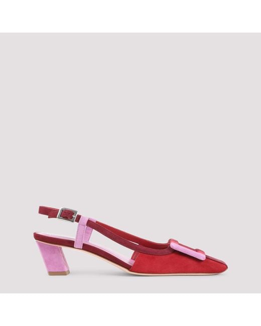 Roger Vivier Red Belle Vivier Slingback Pumps
