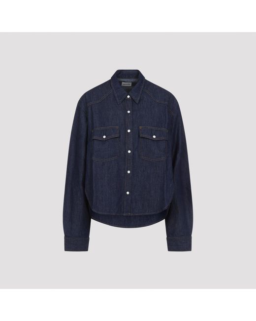 Khaite Blue Grenon Shirt