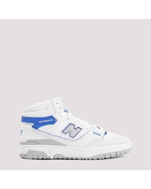 New Balance White Leather 650 Sneakers for men