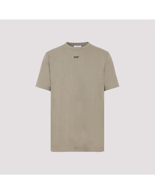 Off-White c/o Virgil Abloh Natural Off Stitch Si Tee for men