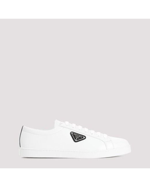 Prada White Iane Sneakers for men