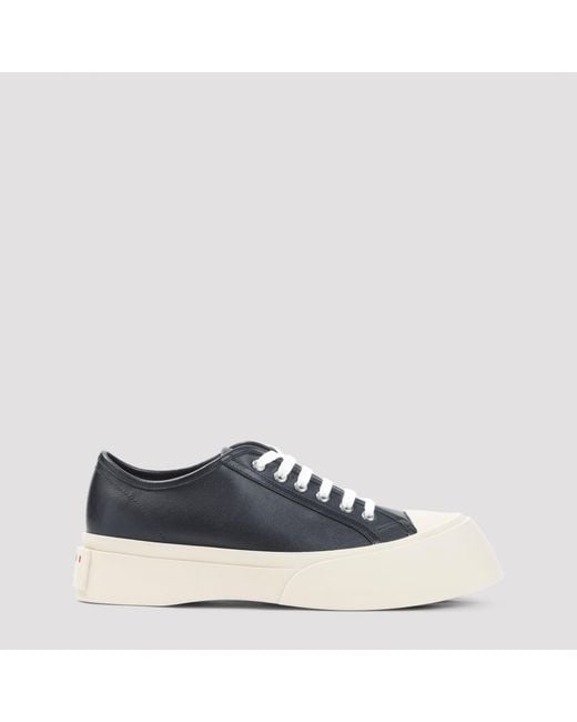 Marni Blue Premium Leather Sneakers for men