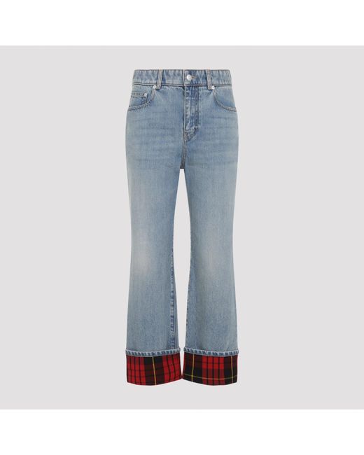 McQueen Blue Cotton Jeans