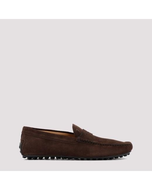 Tod's Brown Gommino Penny Loafers for men