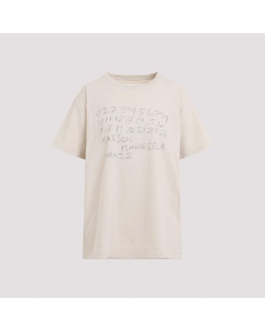 Maison Margiela Natural Cotton T-Shirt