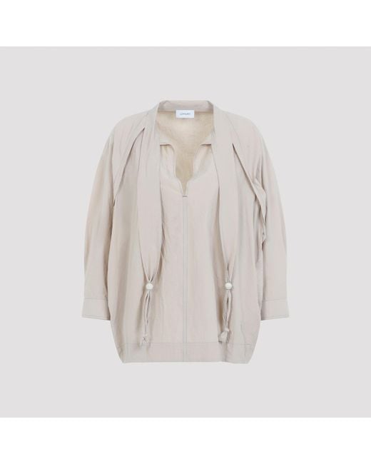 Lemaire Natural Blouse With Scarf