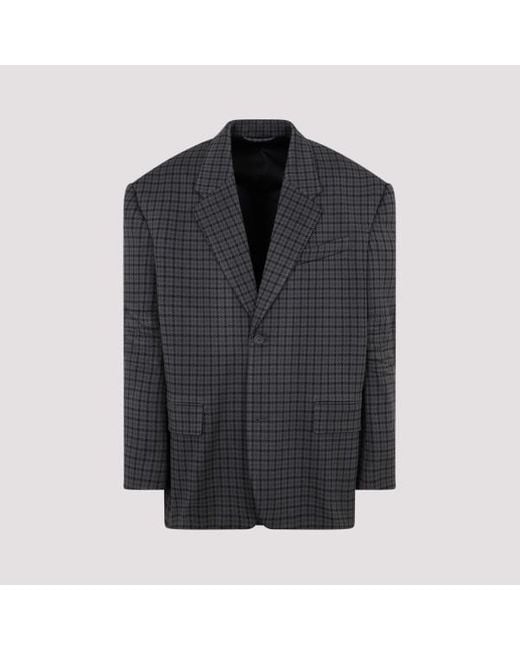 Balenciaga Black Knitted Jacket for men