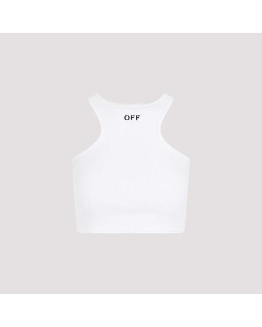 Off-White c/o Virgil Abloh White Off Stamp Rowing Top