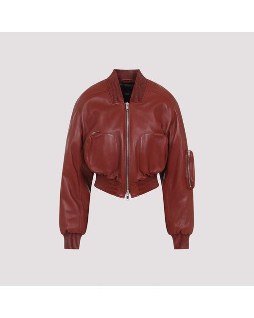 Phoebe Philo Red Bomber Jackets