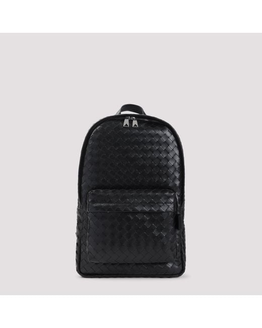 Bottega Veneta Black Intrecciato Backpack