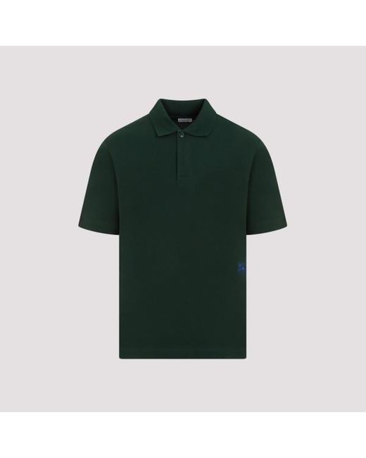 Burberry Ivy Green Cotton Polo for men