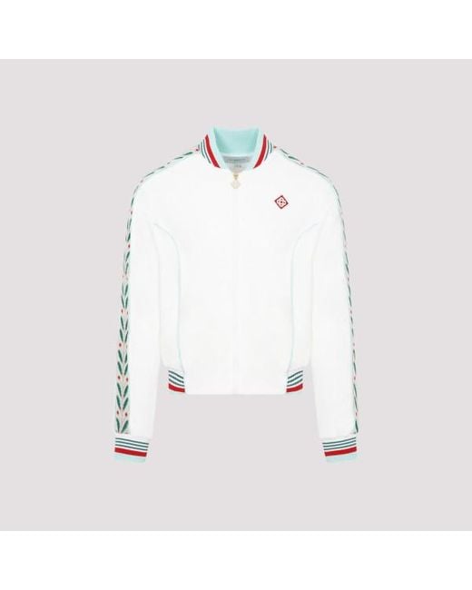 Casablancabrand White Piping Track Jacket for men