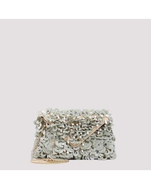 Dries Van Noten Metallic Cotton Handbag Unica