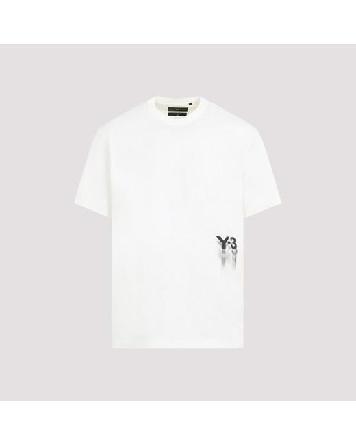 Y-3 Off-white Cotton New Logo T-shirt - S White for men