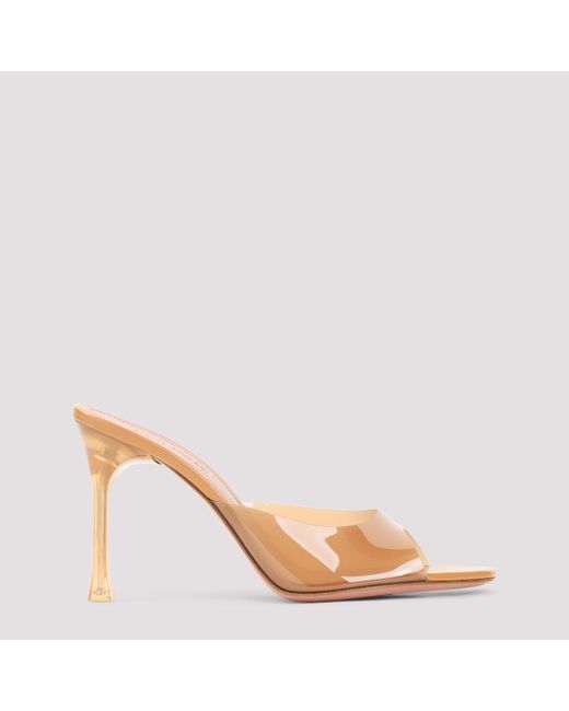 AMINA MUADDI Pink Alexa Glass 95 Slippers