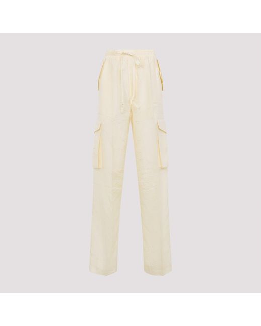 Phoebe Philo Natural Crushed Cargo Trousers