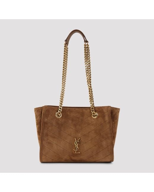 Saint Laurent Brown Suede Niki Bag