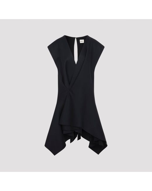 Khaite Black Merith Mini Dress