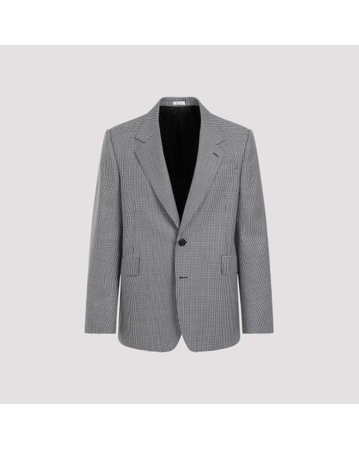 Alexander McQueen Gray Wool Jacket for men