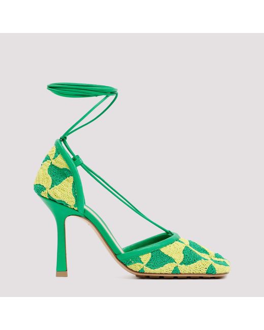 Bottega Veneta Green Stretch Sandals For