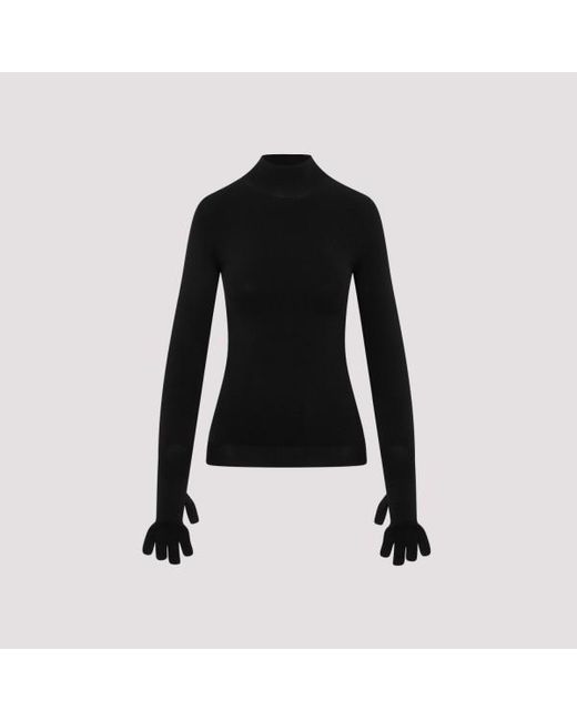 Balenciaga Black Gloves Sweater