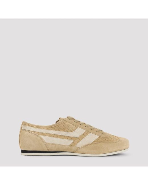 Tom Ford Natural Brook Suede Leather Sneakers for men