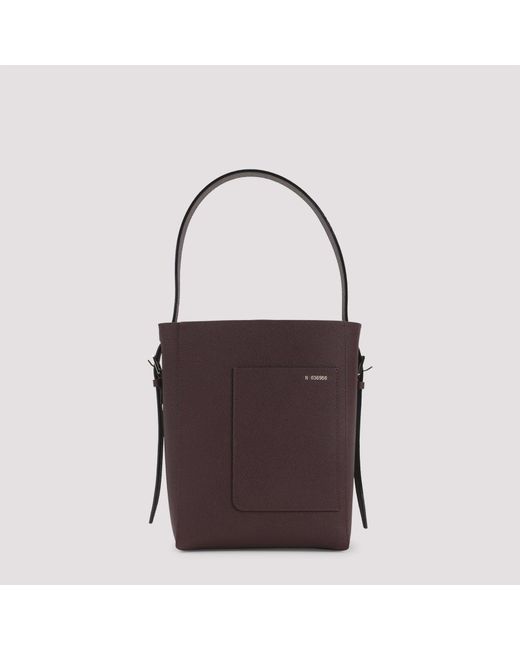 Valextra Brown Small Bucket Bag