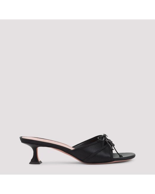 AMINA MUADDI Black Eleonora 45 Slippers