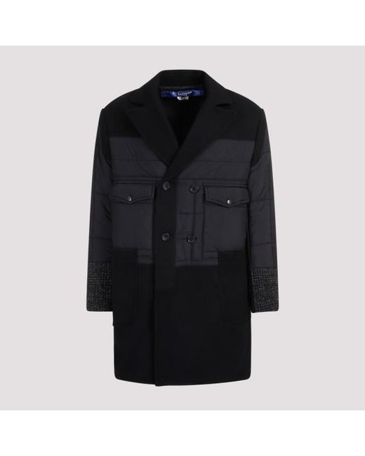 Junya Watanabe Black Woo Coat for men