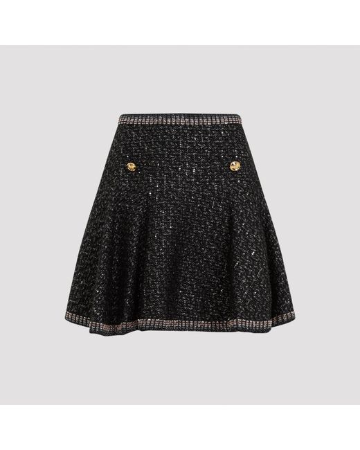 Giambattista Valli Black Boucle Mini Skirt