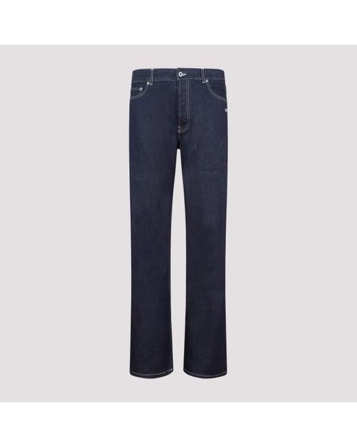 Off-White c/o Virgil Abloh Blue Loose Jeans for men