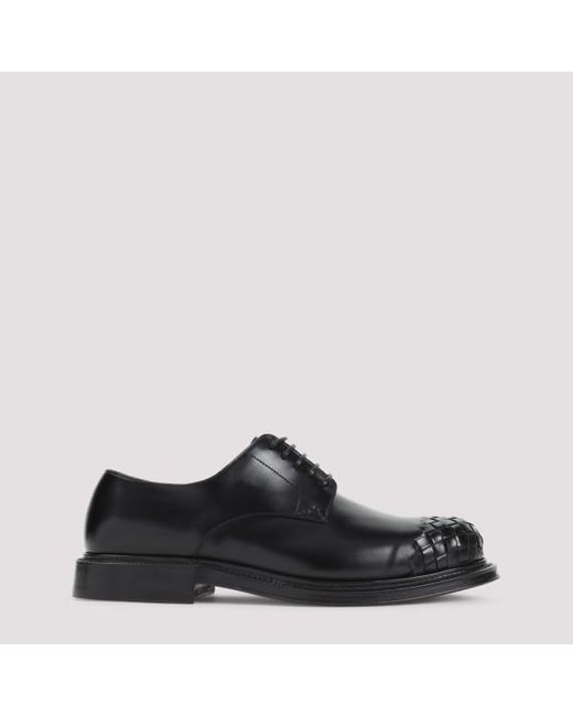 Bottega Veneta Black Lace Up Shoes + for men