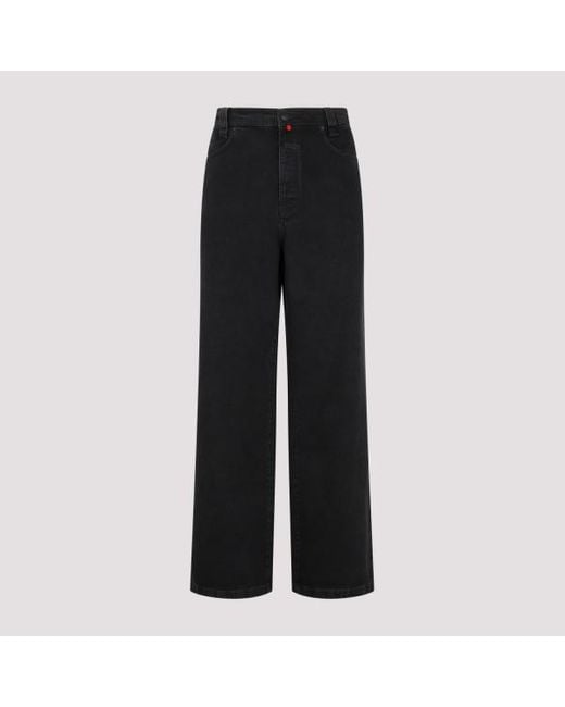 032c Black New Cassic Wide Eg Jeans for men