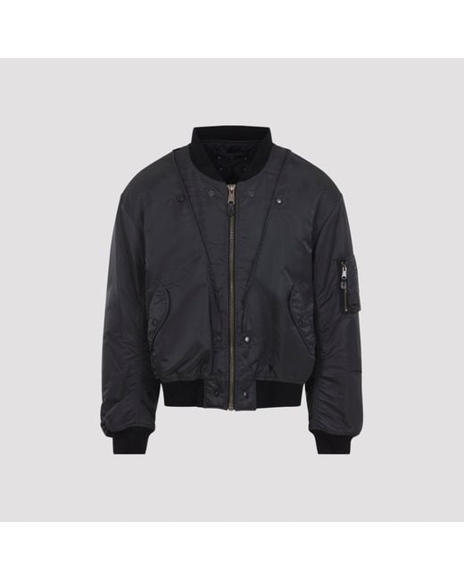 Maison Margiela Black Reversible Bomber for men