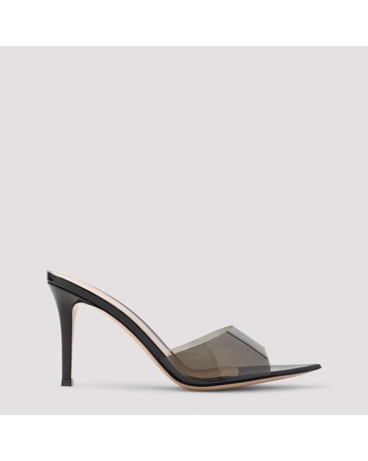 Gianvito Rossi Gray Slip On Heels