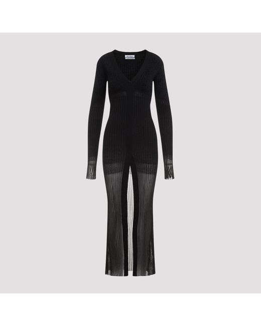 The Attico Black Midi Dress