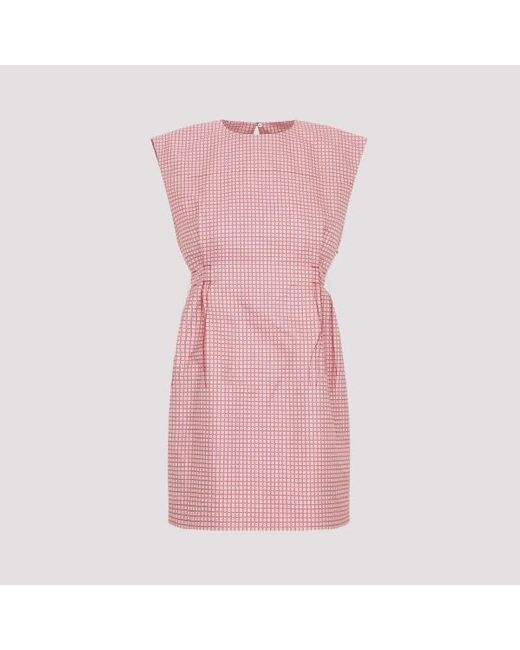 Lanvin Pink Shift Mini Dress